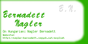 bernadett nagler business card